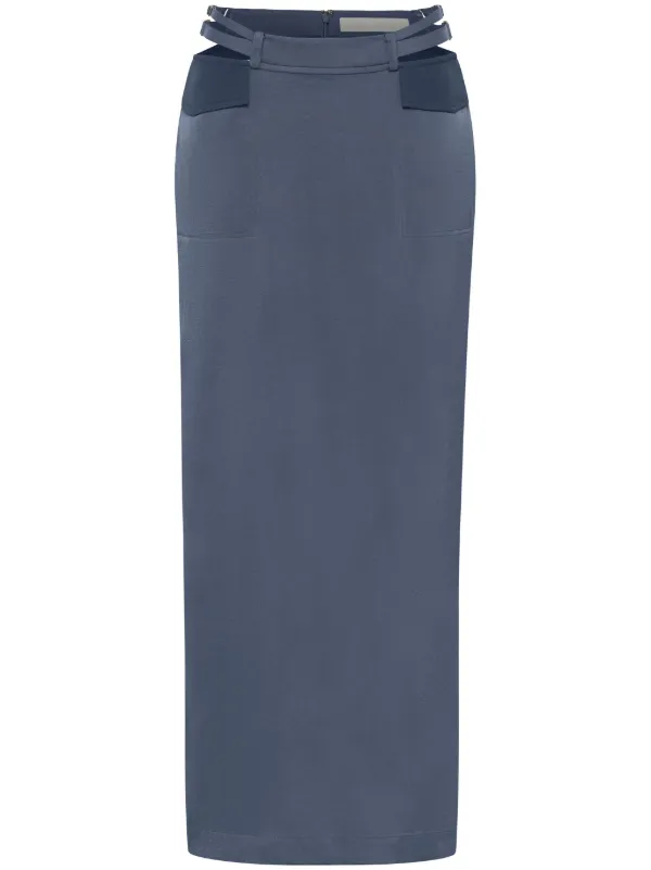 【関税込み】Dion Lee ロングスカート Dion Lee マキシスカート | グレー | FARFETCH JP