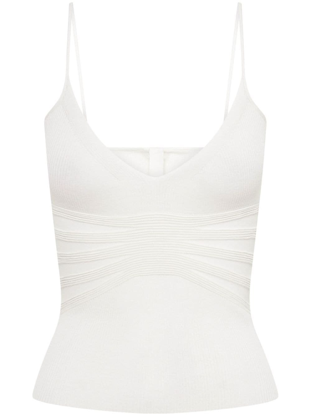 Dion Lee Geribbelde top Wit