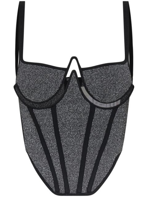 Dion Lee Reflective Wire corset top