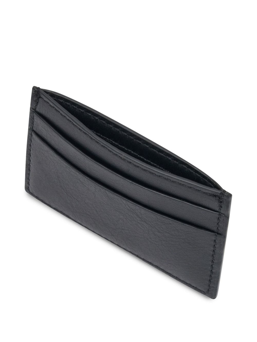 Shop Dion Lee Signature Leather Cardholder In Black