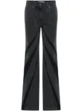 Dion Lee Darted bootcut jeans - Black