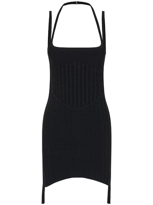 Dion Lee corset-style Ribbed Minidress - Farfetch