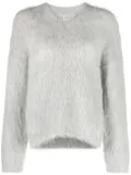 TOTEME brushed V-neck jumper - Grey