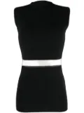 TOTEME high-neck sleeveless top - Black