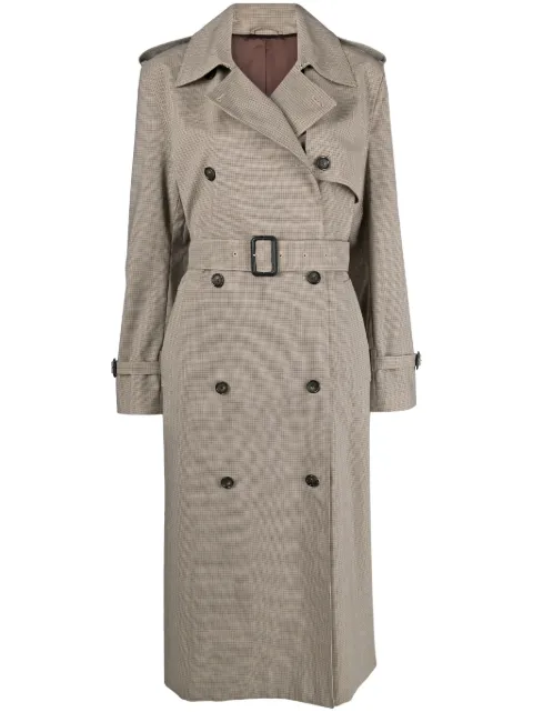 TOTEME houndstooth trench coat