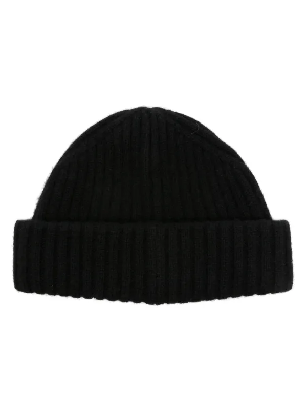 SS25【TOTEME】Charcoal Melange Ribbed Wool Beanie TOTEME charcoal melange ribbed wool beanie Grey Toteme
