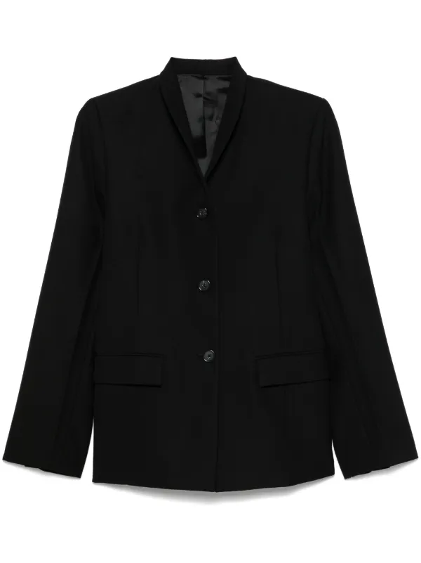 ジャケット TOTEME Woman Jacket Black 251WRO4262FB0039 001 TOTEME: women's zip-up jacket - Black | Toteme jacket