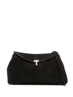 関税送料込み♦Toteme レザークラッチバッグ TOTEME T-Lock レザー クラッチ | NET-A-PORTER