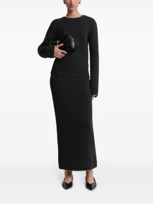 【TOTEME】パネルサテンスカート ブラック TOTEME パネル サテンスカート | ブラック | FARFETCH JP
