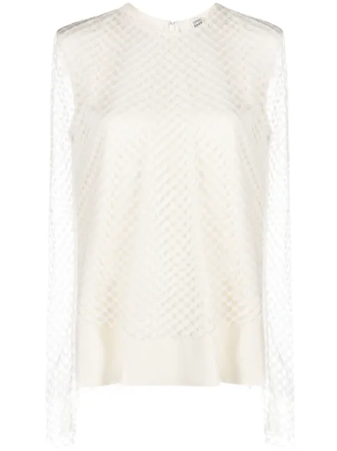 TOTEME top con bordes sin rematar