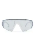 Moncler Eyewear Cycliste tinted oversize sunglasses - White