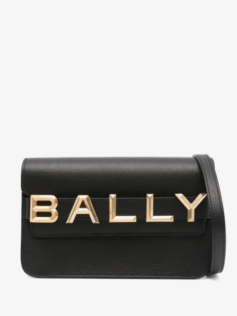 Bally logo-lettering leather bag