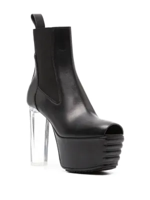 リックオウエンス Rick Owens Grill Stretch Peeptoe Boots RICK OWENS Grill Stretch Peeptoe Boots – LOZURI®