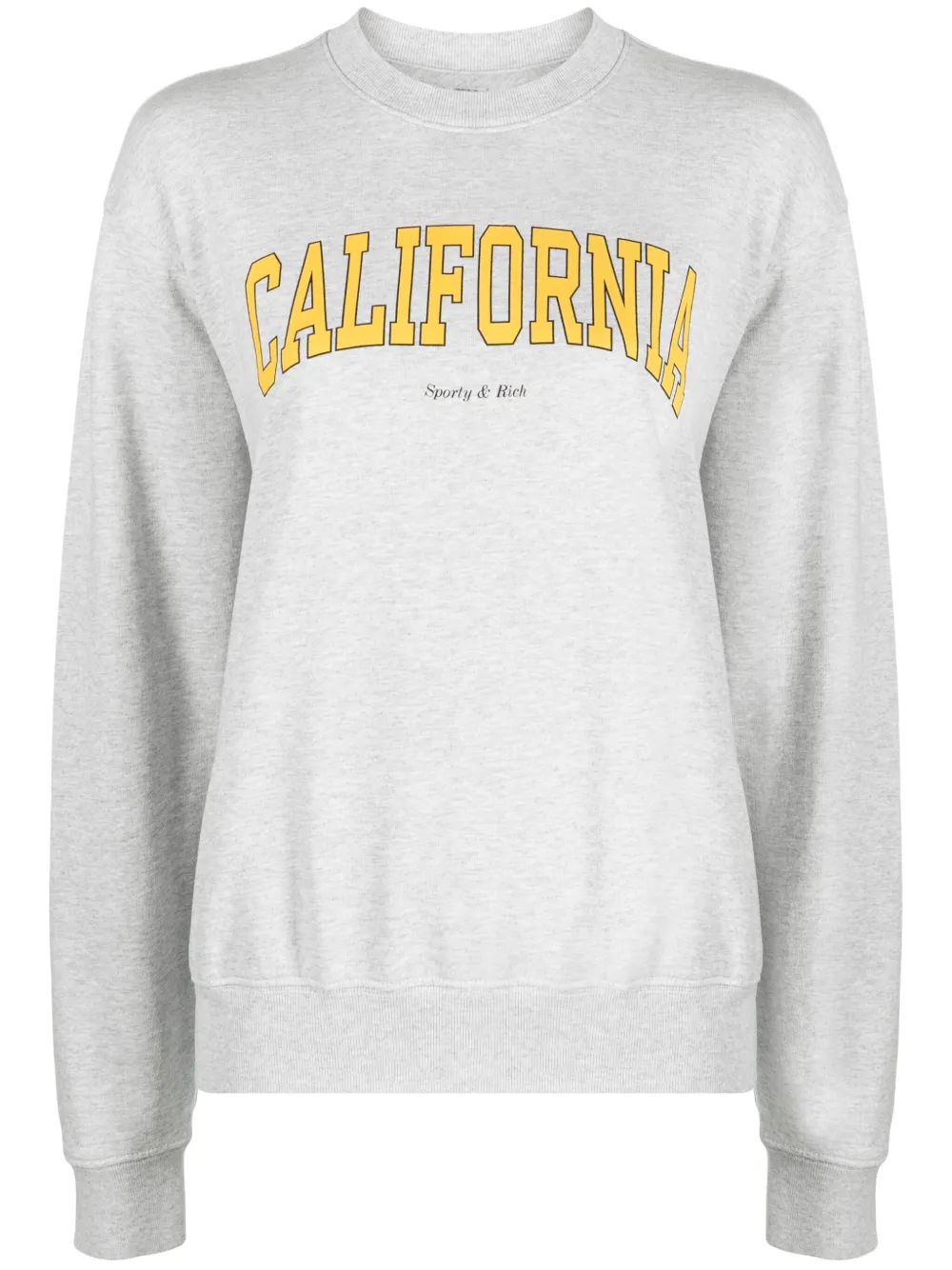 Sporty & Rich California-print crew-neck Sweatshirt - Farfetch