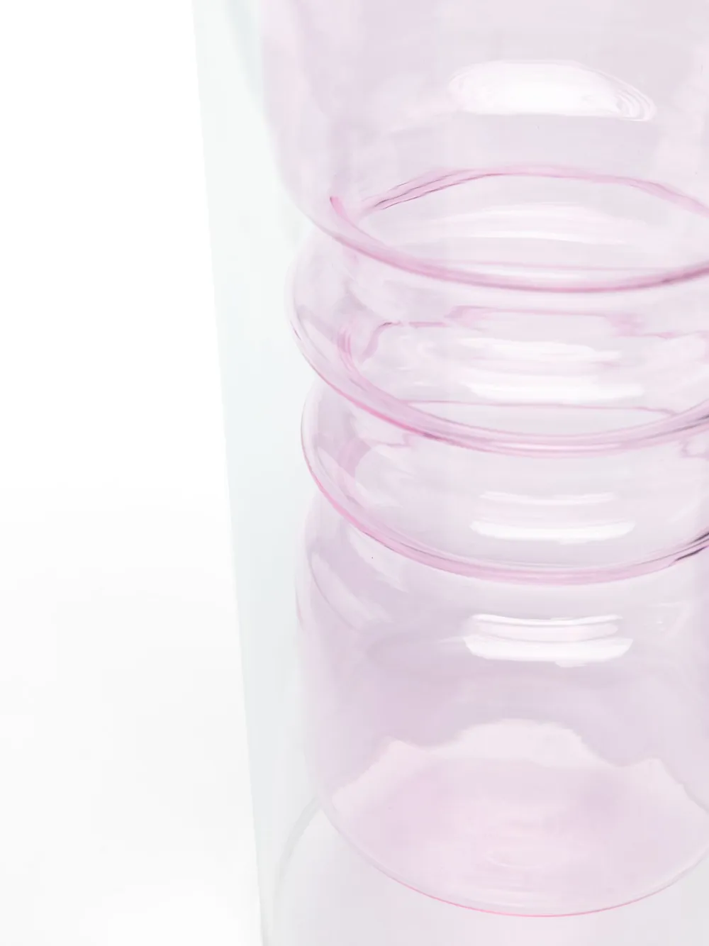 Ichendorf Milano Rings Glass Vase In Pink