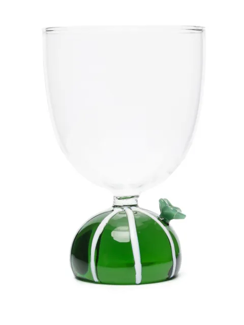 Ichendorf Milano floral-appliqué striped glass