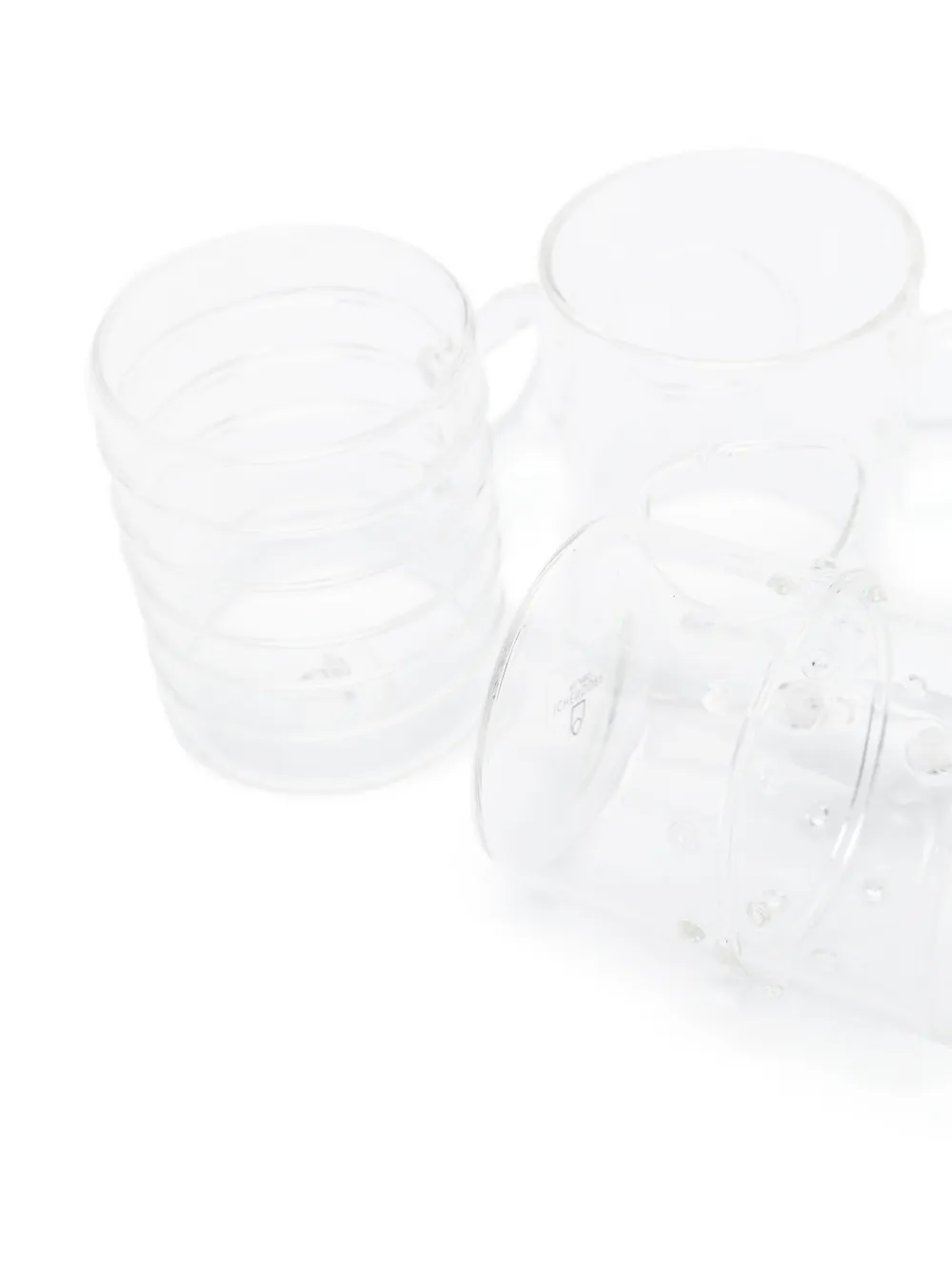 Ichendorf Milano Deco Transparent-design Coffee Cup (pack Of Six) In Neutrals