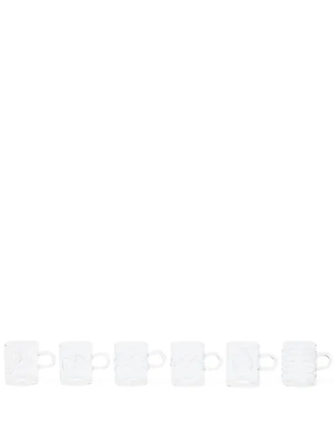 Ichendorf Milano pack de seis tazas de café transparentes Deco