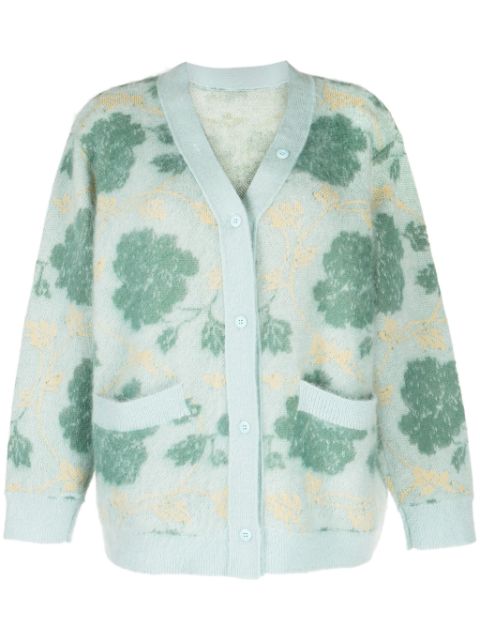 JNBY floral intarsia-knit V-neck cardigan Women