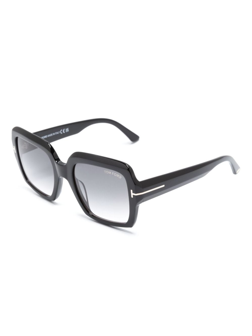 Shop Tom Ford Kaya Square-frame Sunglasses In Black
