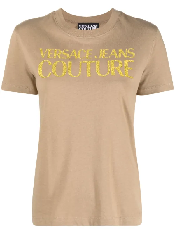Versace Jeans Couture T-shirt Con Stampa Toni Neutri FARFETCH IT