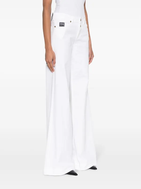Versace Jeans Couture ワイドジーンズ | ホワイト | FARFETCH JP