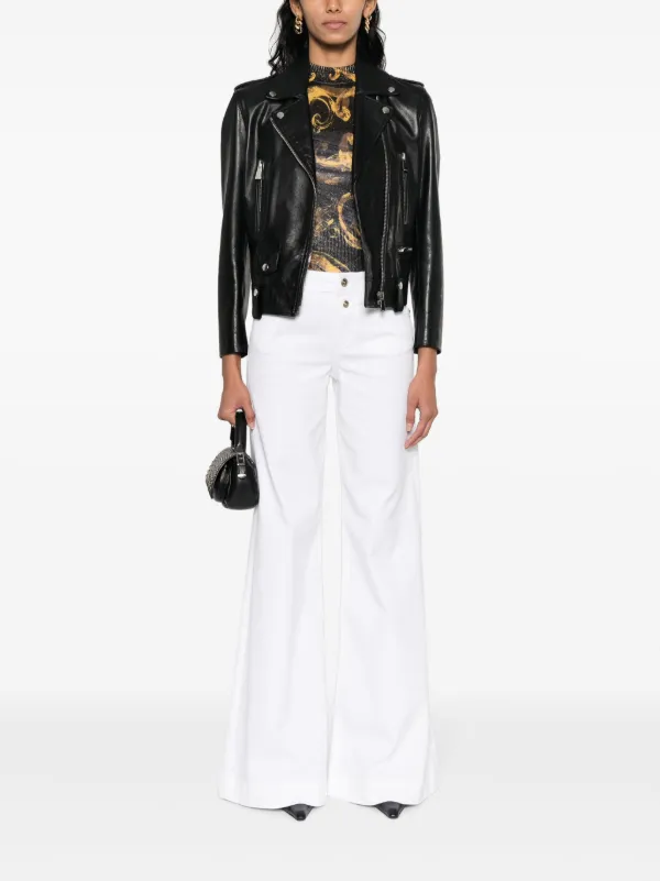 Versace Jeans Couture ワイドジーンズ | ホワイト | FARFETCH JP