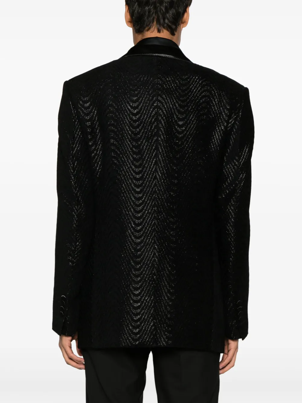 TOM FORD Jacquard blazer Zwart