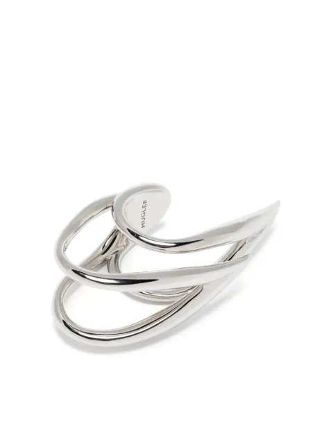 Mugler anillo V con acabado pulido