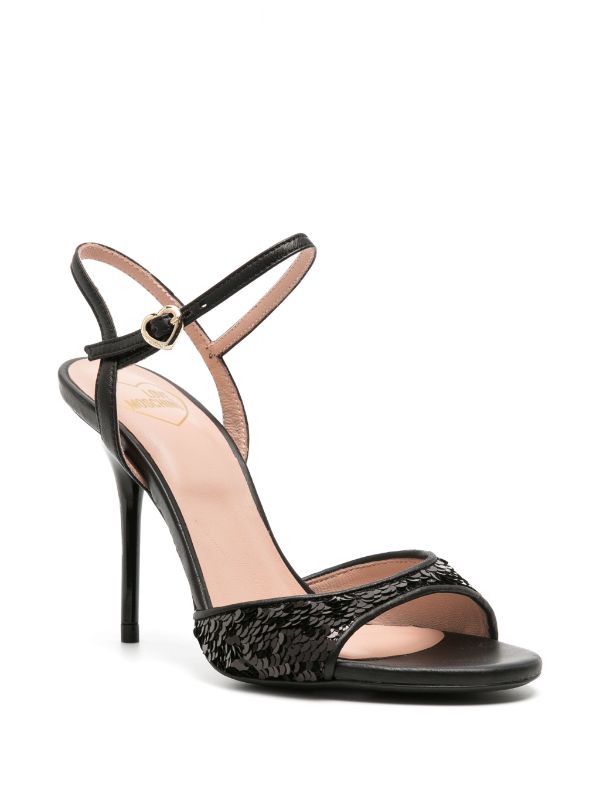 Love moschino discount metallic sandals