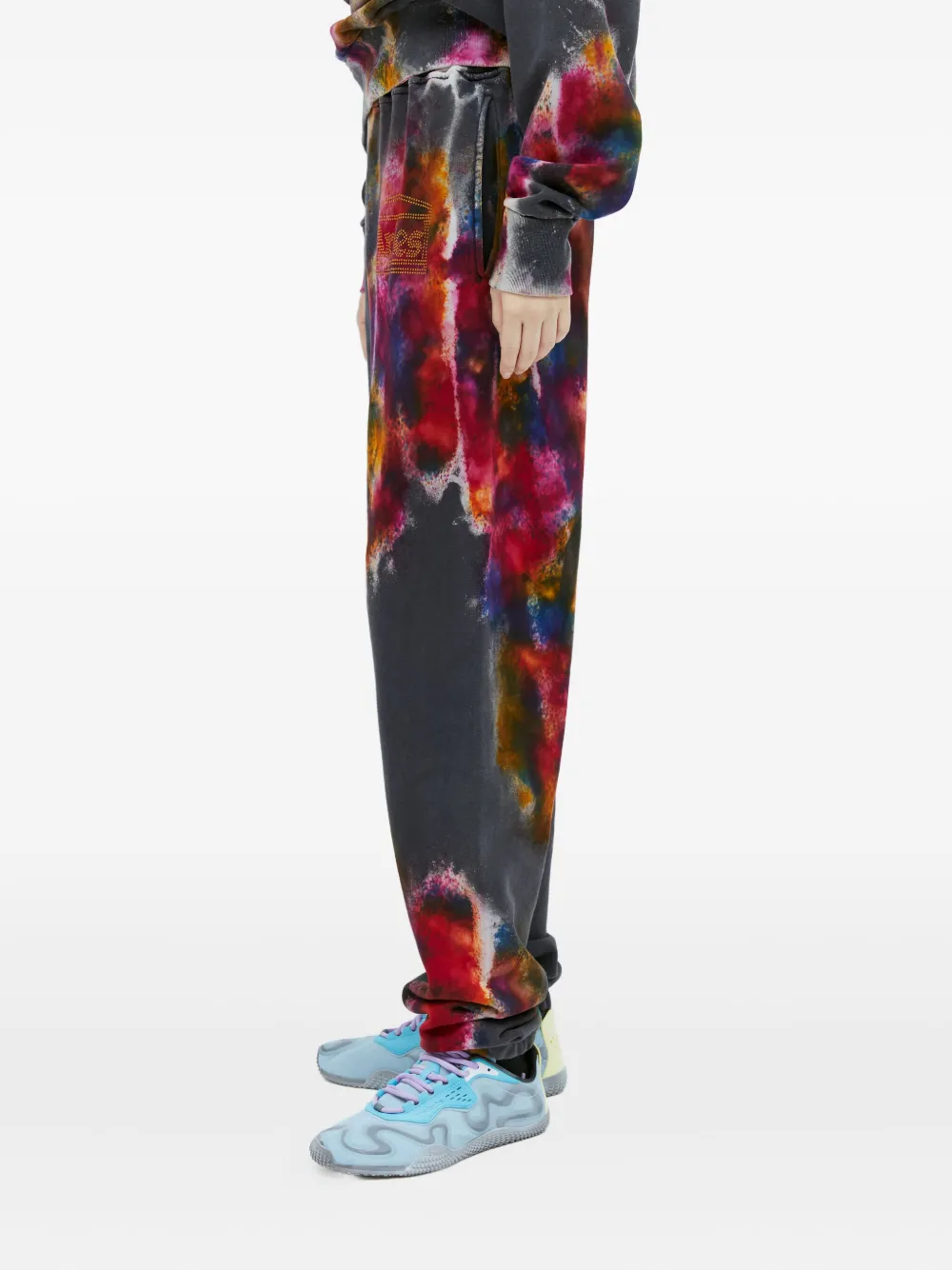 Aries Colourspray Track Pants In Gray