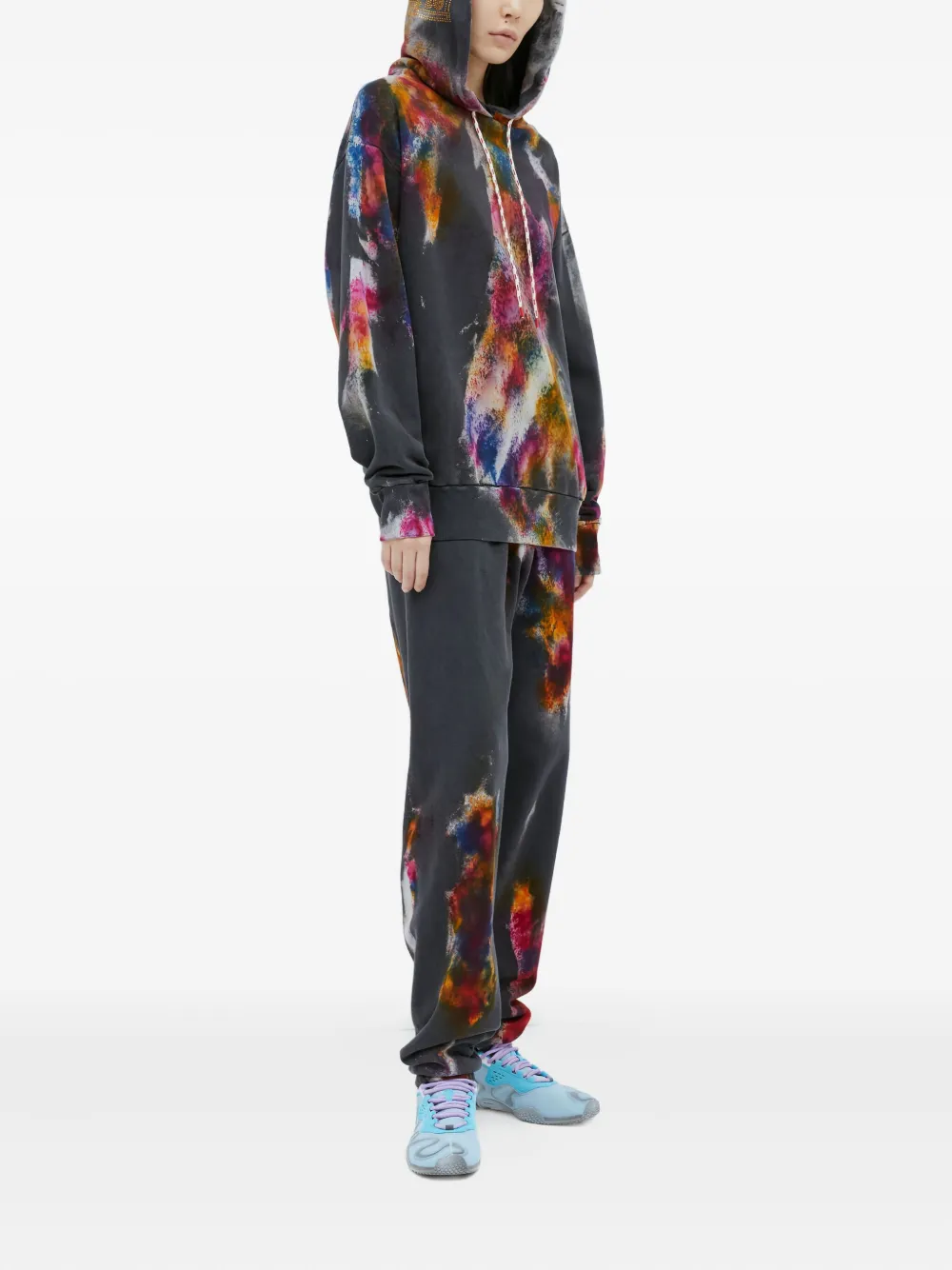 Aries Colourspray Track Pants In Gray