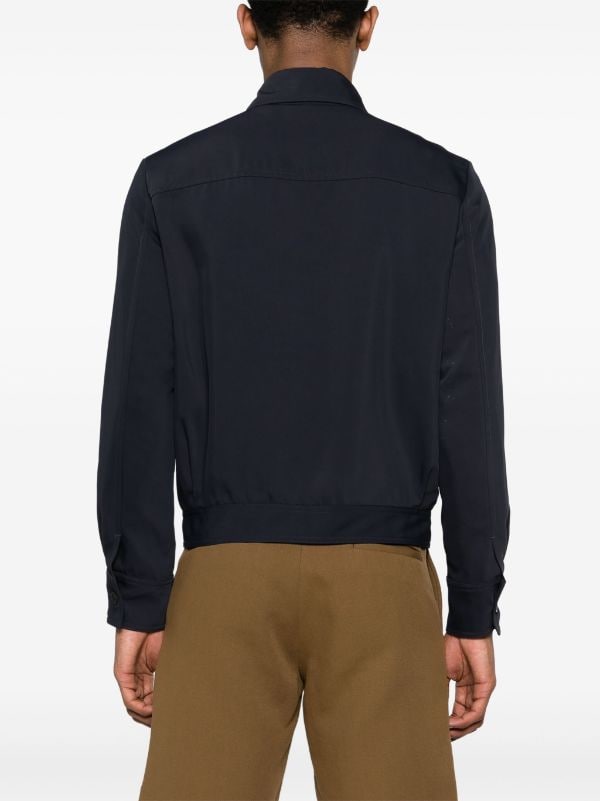 SANDRO zip-up Gabardine Shirt Jacket - Farfetch