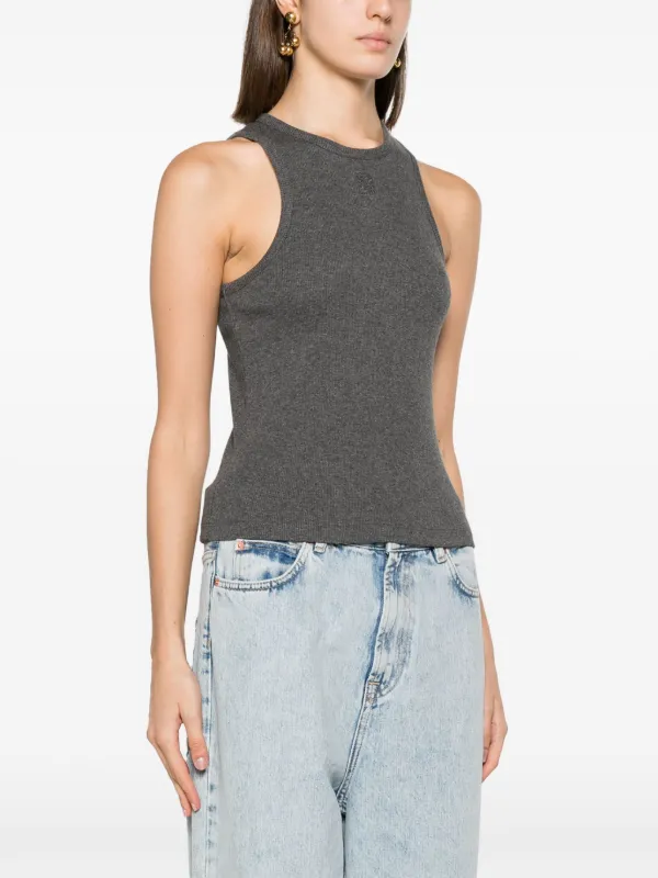 SANDRO リブニット トップ | グレー | FARFETCH JP