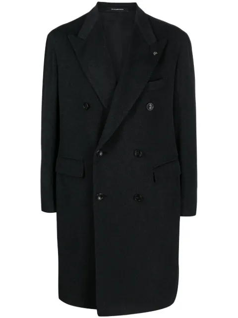 Tagliatore peak-lapels double-breasted coat 