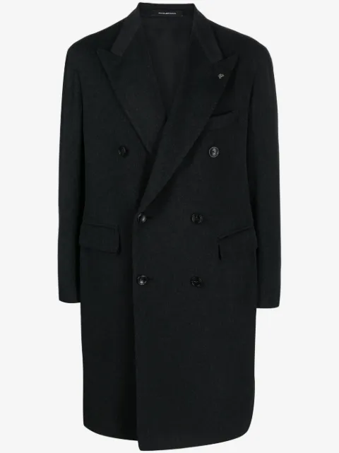Tagliatore peak-lapels double-breasted coat 