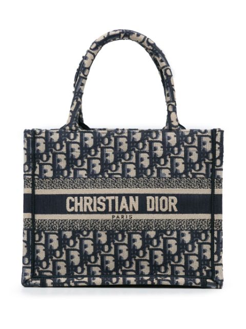 Christian Dior Pre-Owned 2022 pre-owned 스몰 오블리크 북 토트 백