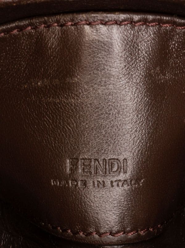 Nano Fendi Step Out Leather Brown