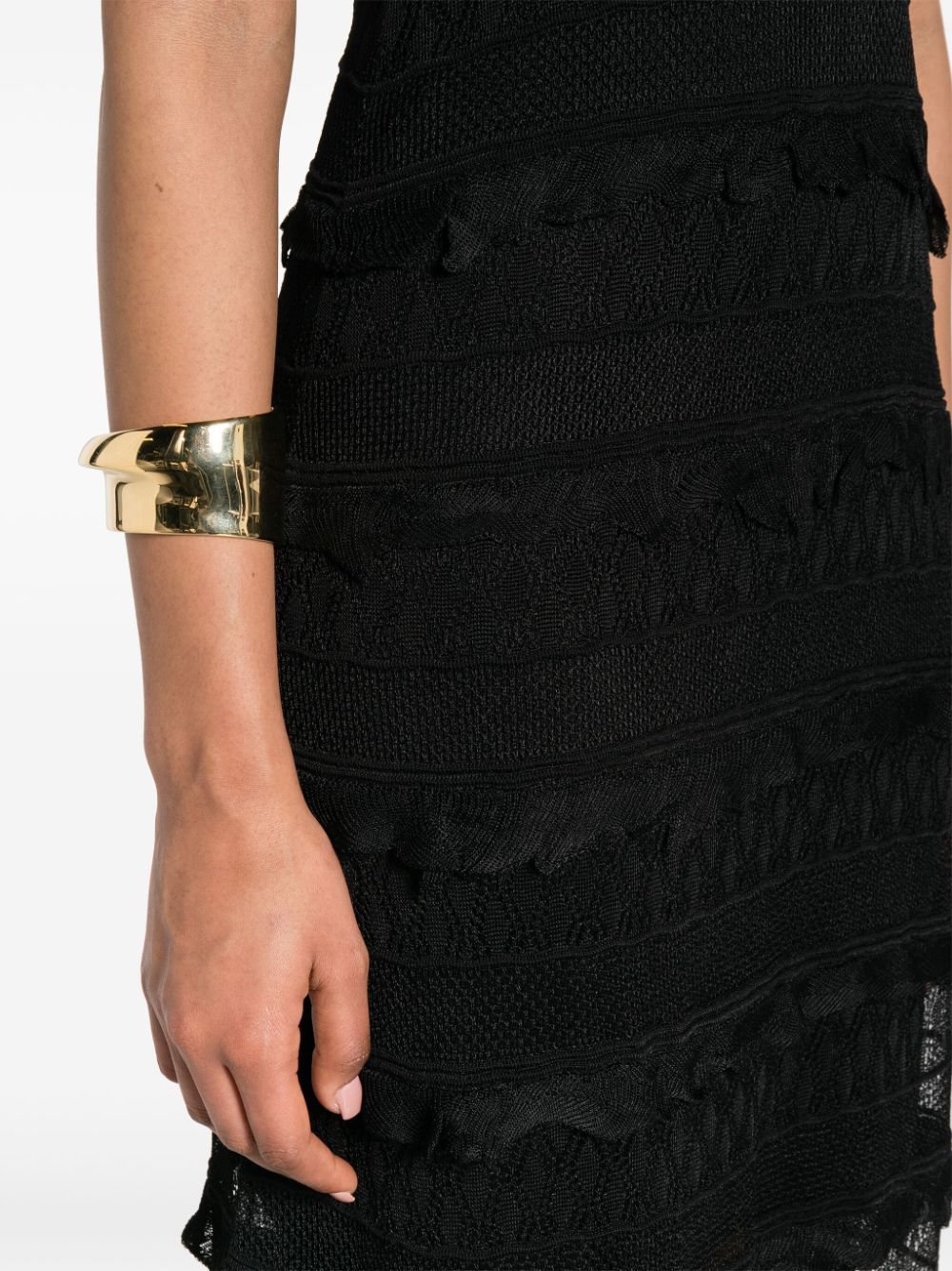Shop Sandro V-neck Lace Maxi Dress In Black
