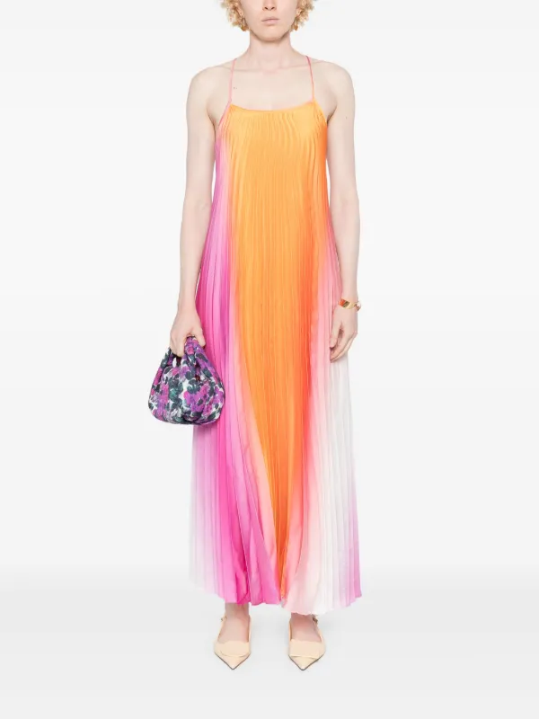 sandro dress orange Mid-length dress