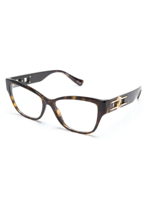 Versace Eyewear logo-plaque cat eye-frame glasses VE3347 - 1