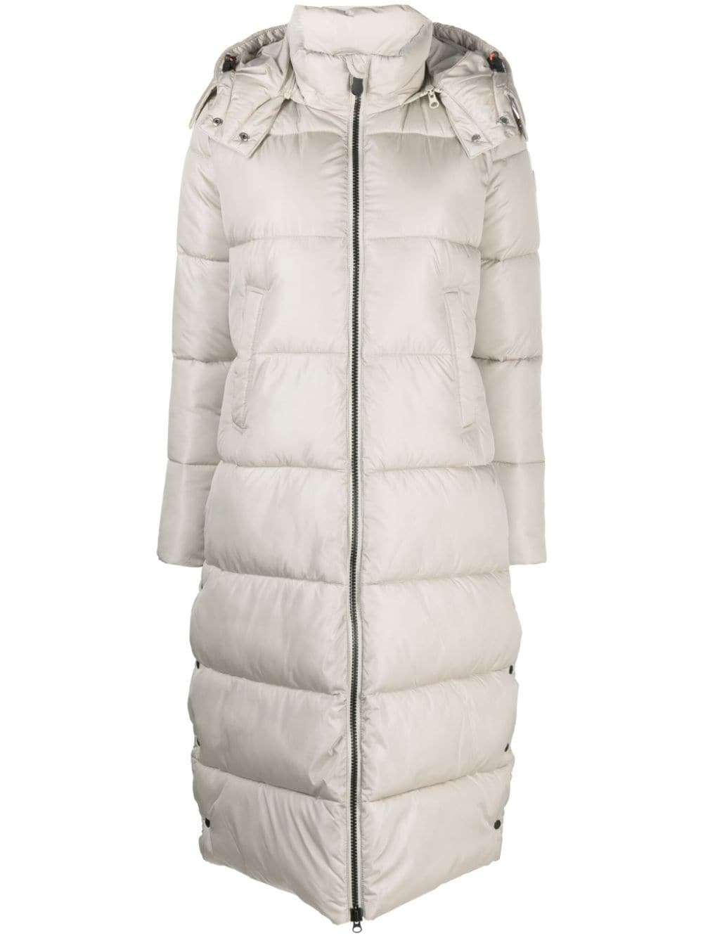 Save The Duck Colette Quilted Hooded Coat In Neutrals