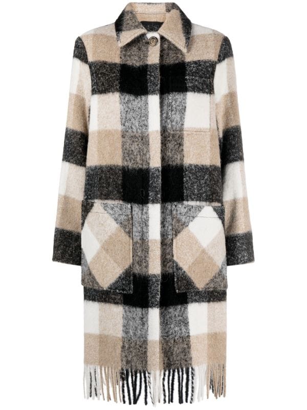 Woolrich on sale plaid coat