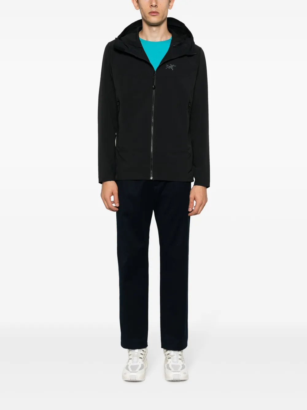 偉大な Arc'teryx logo-embroidered CA FARFETCH | Black | Jacket zip-up 財布・ケース・小物入れ