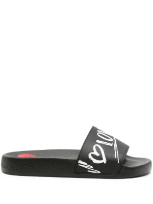 Love moschino womens discount sliders