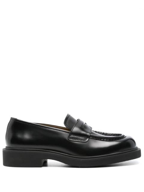 SANDRO penny slot leather loafers