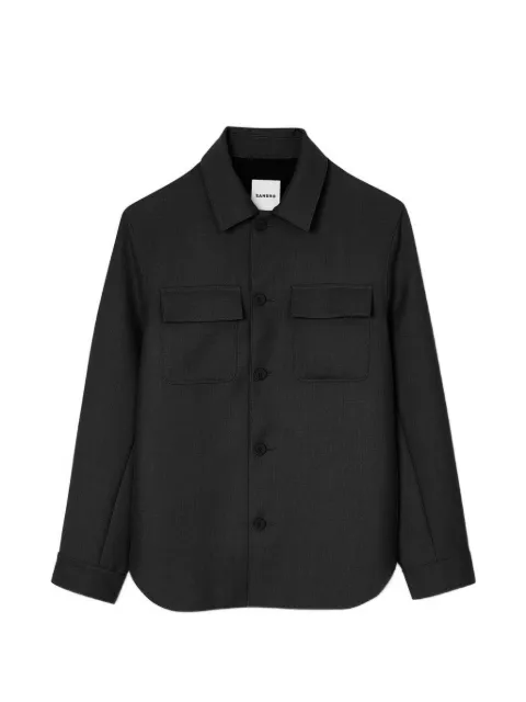SANDRO button-up overshirt