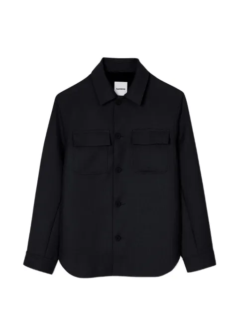 SANDRO button-up overshirt