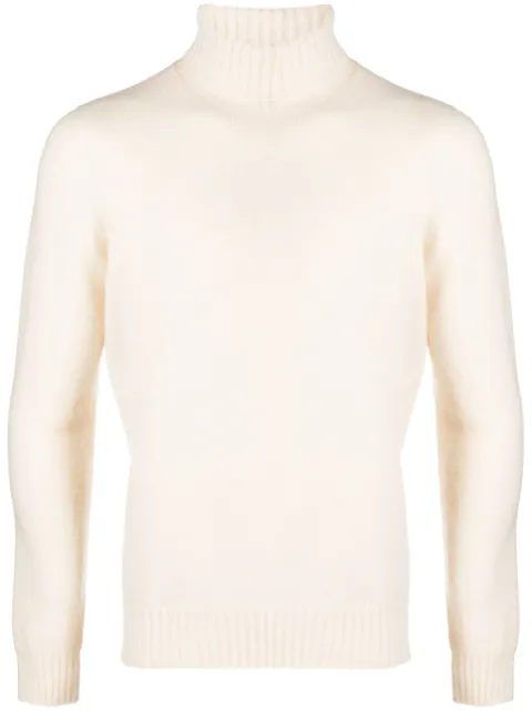 Drumohr ribbed-knit roll-neck jumper