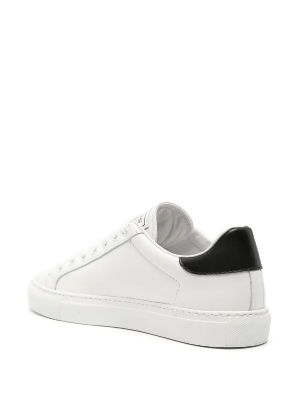 【Roberto Cavalli】 Mirrorレザースニーカー Roberto Cavalli Mirror Snake Leather Sneakers | White | FARFETCH